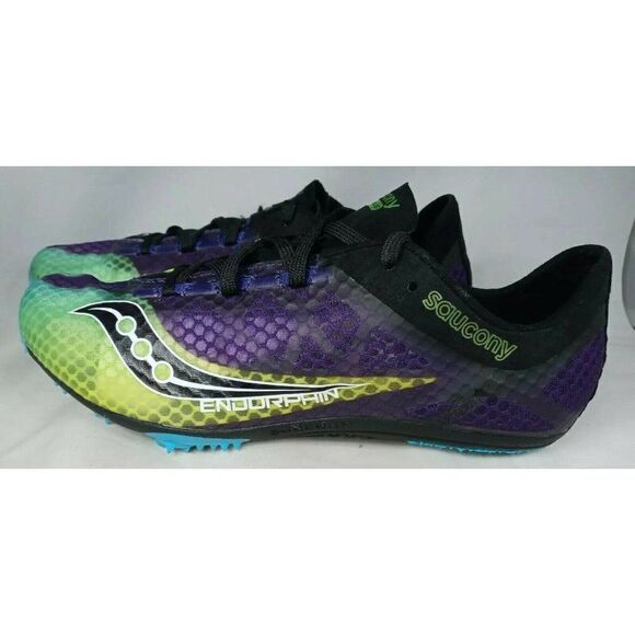 Saucony Men Running Endorphin Track Shoe Cleats outdoor Citron 8 M New in Box main image 11